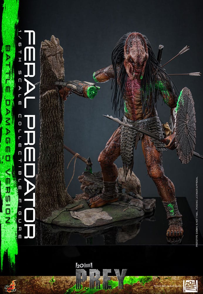 Prey Action Figure 1/6 Feral Predator (Battle Damaged Version) 37 cm