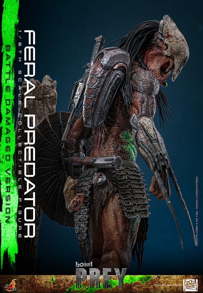 Prey Action Figure 1/6 Feral Predator (Battle Damaged Version) 37 cm
