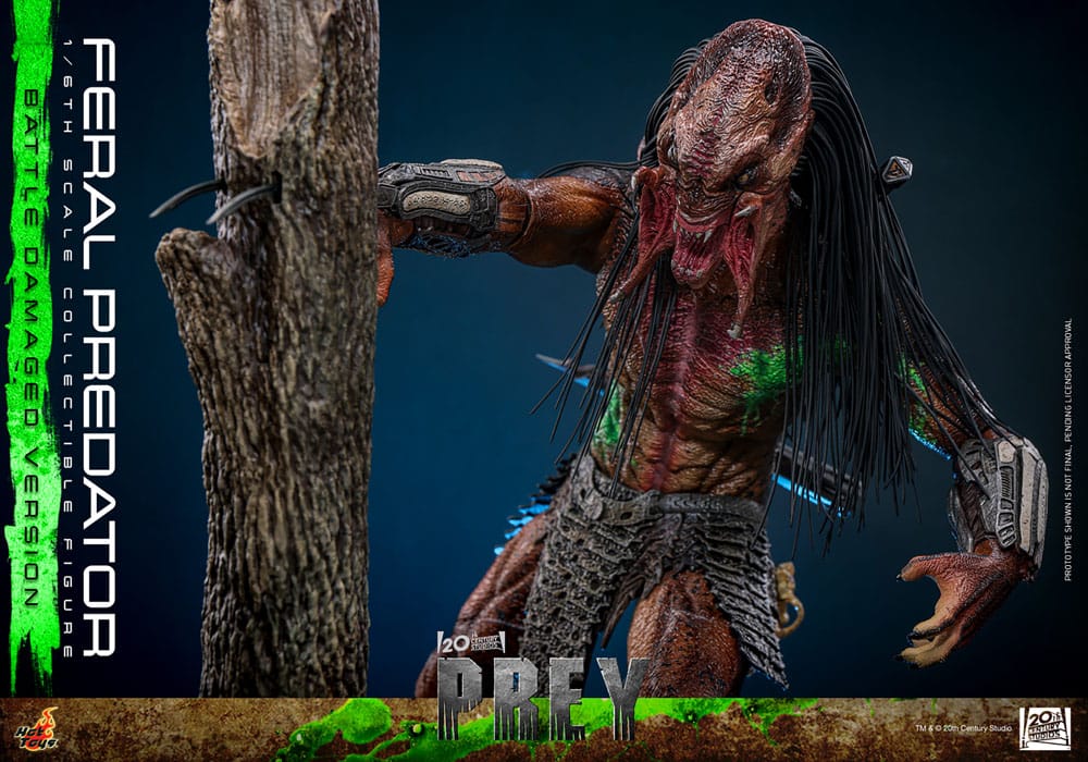 Prey Action Figure 1/6 Feral Predator (Battle Damaged Version) 37 cm