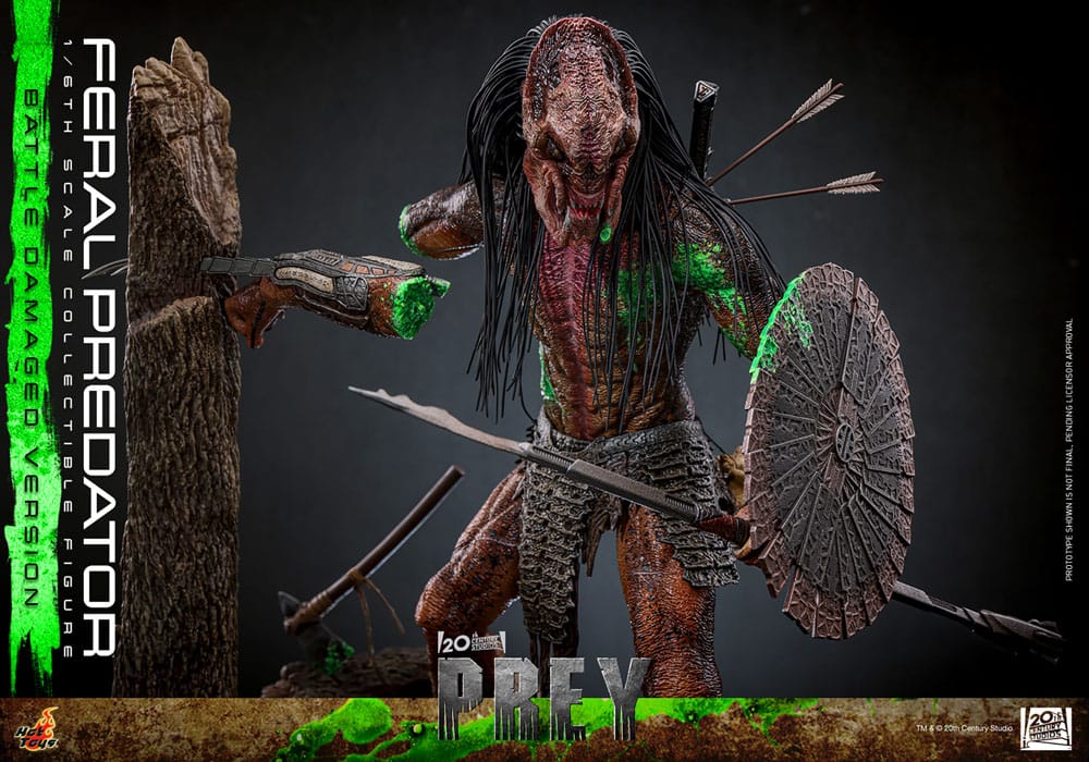 Prey Action Figure 1/6 Feral Predator (Battle Damaged Version) 37 cm