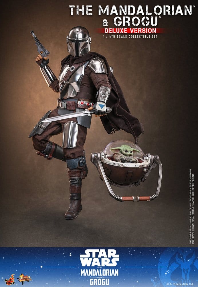 Star Wars: The Mandalorian & Grogu Movie Masterpiece Action Figure 1/6 The Mandalorian and Grogu (Deluxe Version) 31 cm