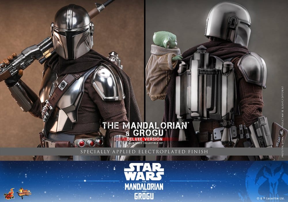 Star Wars: The Mandalorian & Grogu Movie Masterpiece Action Figure 1/6 The Mandalorian and Grogu (Deluxe Version) 31 cm