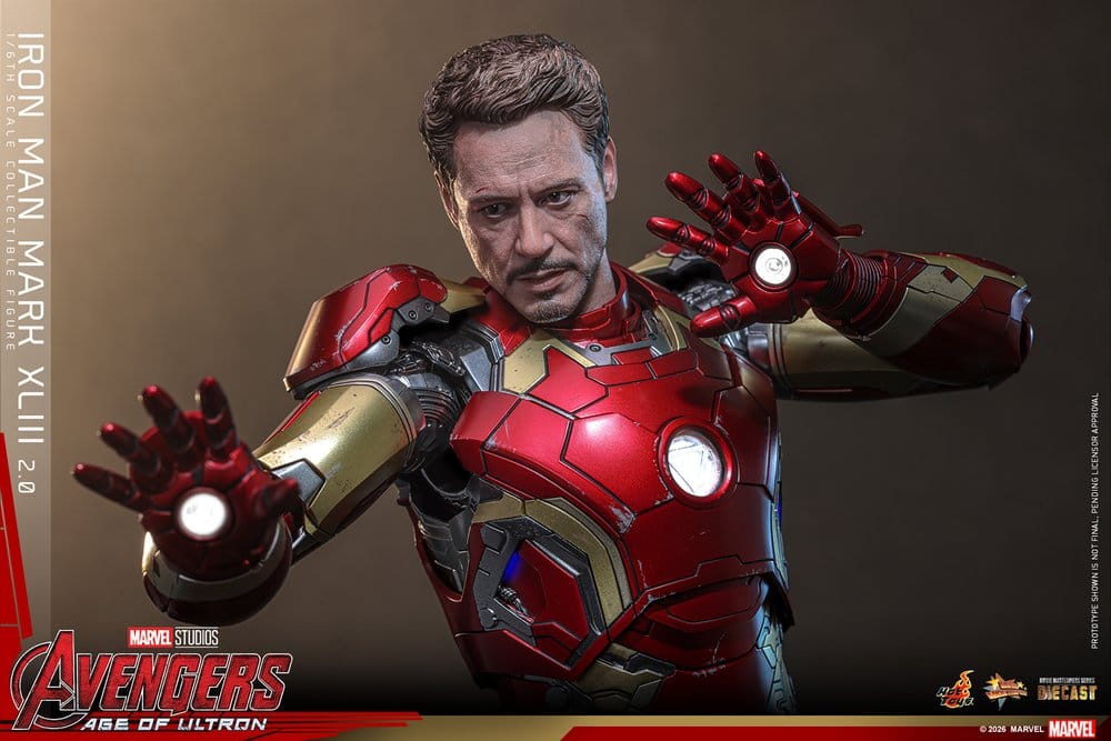 Avengers: Age of Ultron Movie Masterpiece Diecast Action Figure 1/6 Iron Man Mark XLIII (2.0) 32 cm