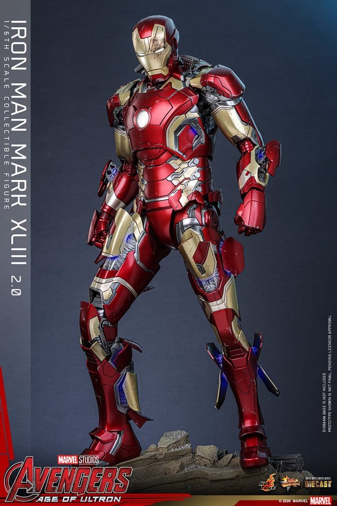 Avengers: Age of Ultron Movie Masterpiece Diecast Action Figure 1/6 Iron Man Mark XLIII (2.0) 32 cm