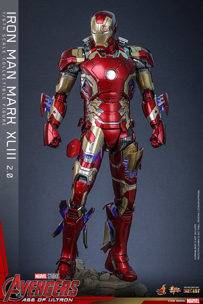 Avengers: Age of Ultron Movie Masterpiece Diecast Action Figure 1/6 Iron Man Mark XLIII (2.0) 32 cm