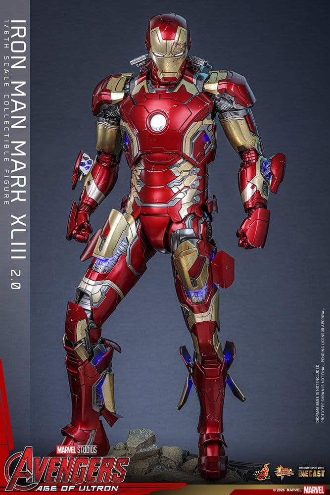 Avengers: Age of Ultron Movie Masterpiece Diecast Action Figure 1/6 Iron Man Mark XLIII (2.0) 32 cm