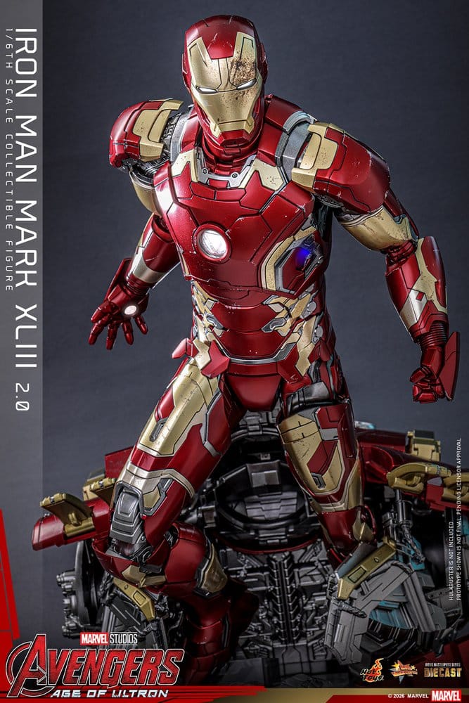 Avengers: Age of Ultron Movie Masterpiece Diecast Action Figure 1/6 Iron Man Mark XLIII (2.0) 32 cm