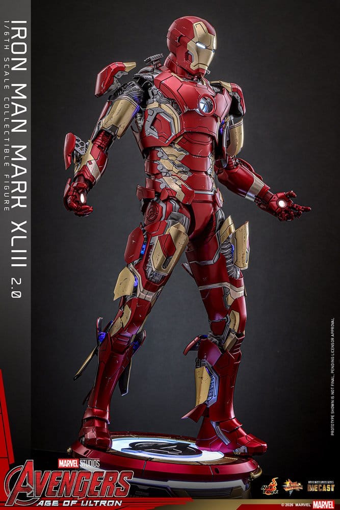 Avengers: Age of Ultron Movie Masterpiece Diecast Action Figure 1/6 Iron Man Mark XLIII (2.0) 32 cm