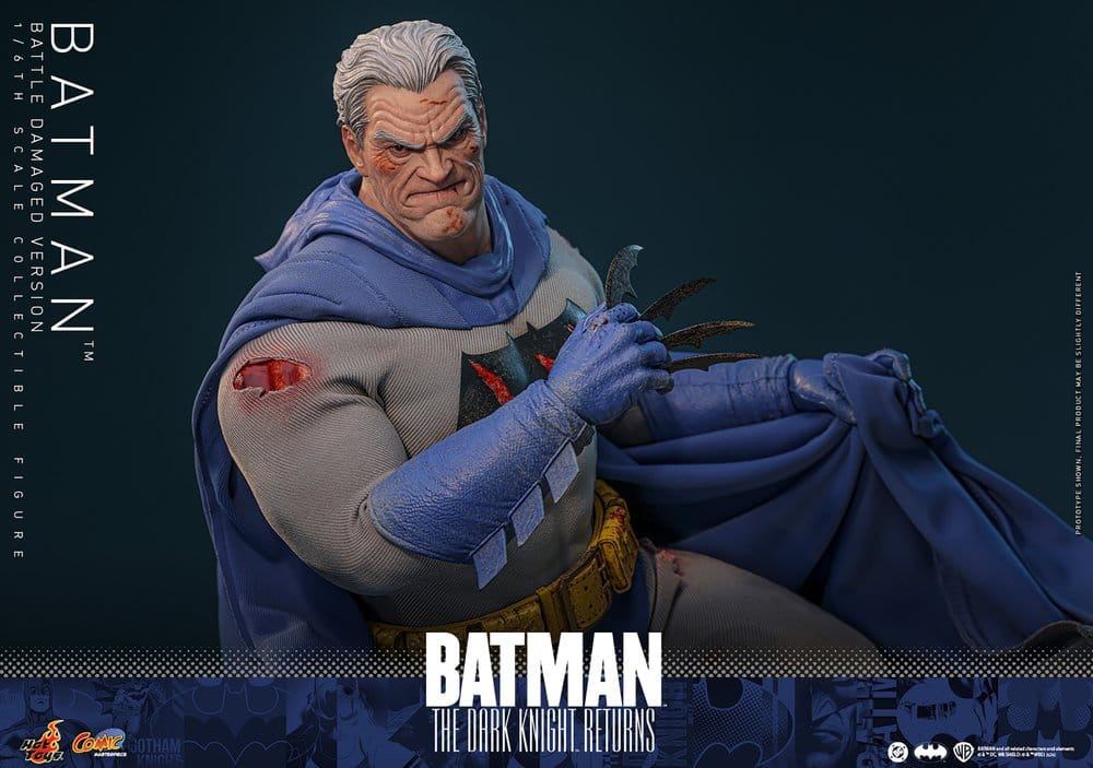 Batman: The Dark Knight Returns Comic Masterpiece Action Figure 1/6 Batman (Battle Damaged Version) 32 cm