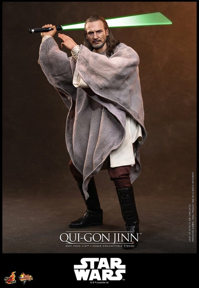 Star Wars: The Phantom Menace Movie Masterpiece Action Figure 1/6 Qui-Gon Jinn (Artisan Edition) Hot Toys Exclusive 32 cm