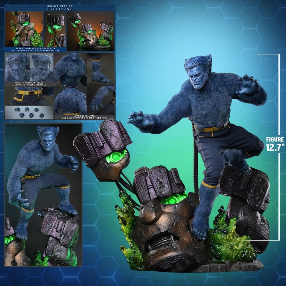 Marvel X-Men Movie Masterpiece Action Figure 1/6 Beast (Deluxe Version) 33 cm