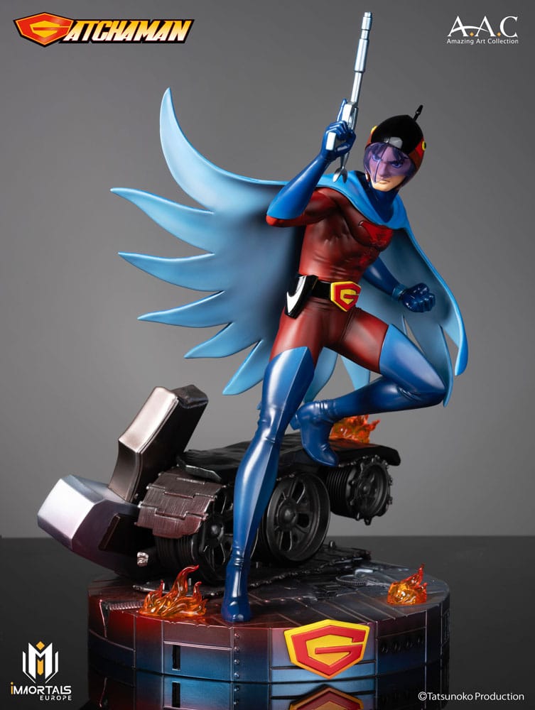 Gatchaman Amazing Art Collection Statua Joe il Condor, Esperto di Tiro 34 cm