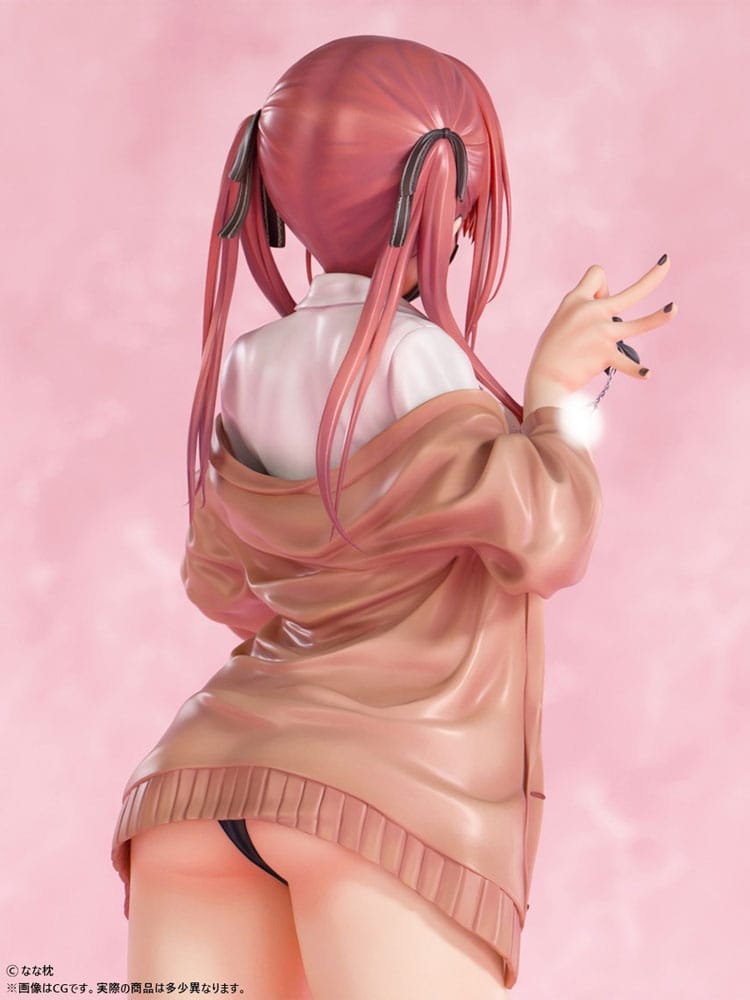 Original Character PVC Statue 1/5 Red-Haired Gyaru-Chan Mask Ver. Illustration by Nanamakura 29 cm