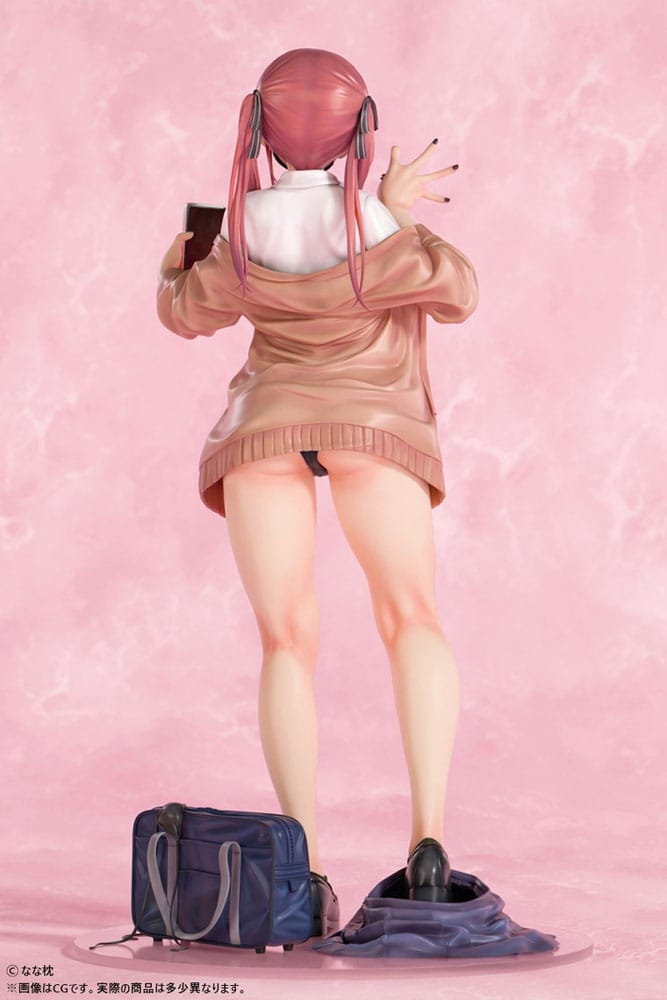 Original Character PVC Statue 1/5 Red-Haired Gyaru-Chan Mask Ver. Illustration by Nanamakura 29 cm