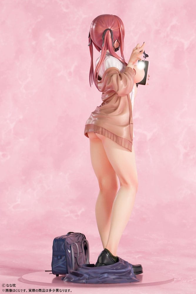 Original Character PVC Statue 1/5 Red-Haired Gyaru-Chan Mask Ver. Illustration by Nanamakura 29 cm