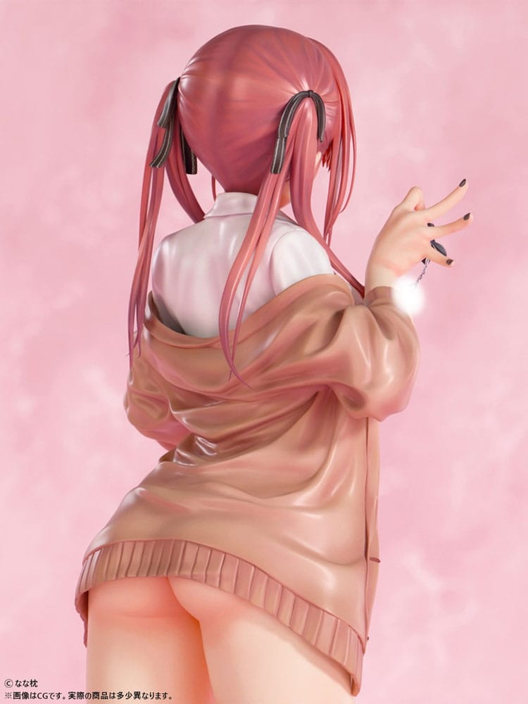 Original Character PVC Statue 1/5 Red-Haired Gyaru-Chan Bare Face Ver. Illustration by Nanamakura 29 cm