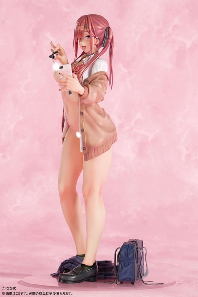 Original Character PVC Statue 1/5 Red-Haired Gyaru-Chan Bare Face Ver. Illustration by Nanamakura 29 cm