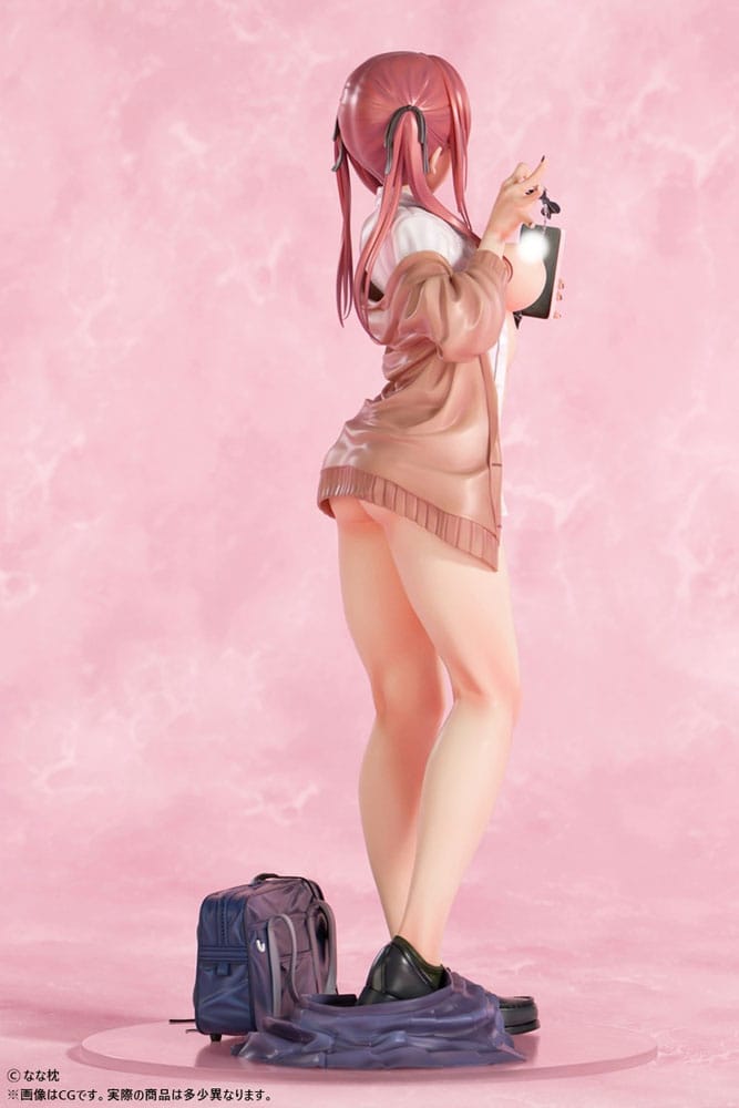 Original Character PVC Statue 1/5 Red-Haired Gyaru-Chan Bare Face Ver. Illustration by Nanamakura 29 cm