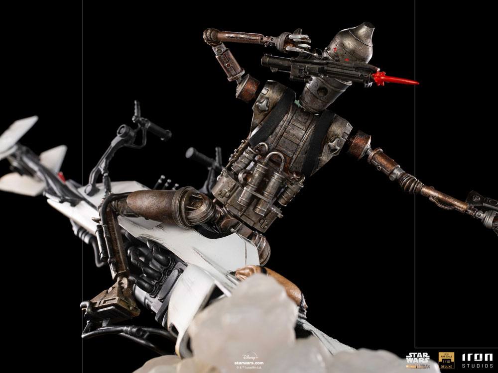 Star Wars The Mandalorian Deluxe Art Scale Statue 1/10 IG-11 &amp; The Child 20 cm