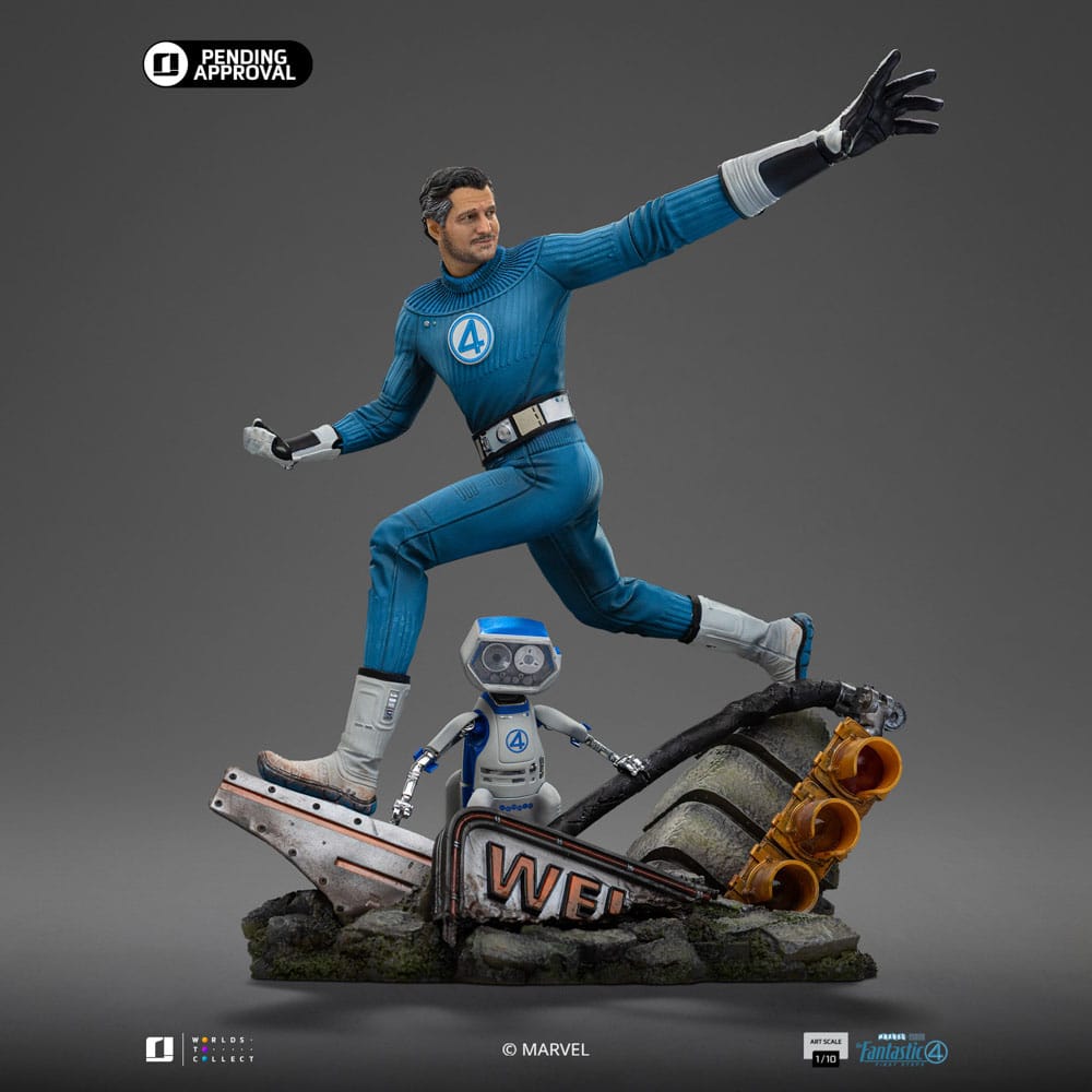 Fantastic Four Art Scale Statue 1/10 Mr. Fantastic and H.E.R.B.I.E 26 cm