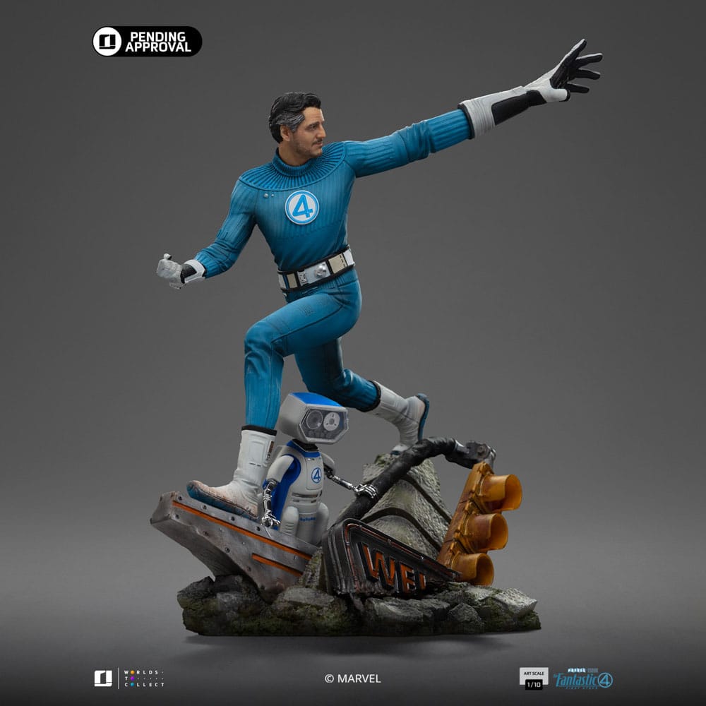 Fantastic Four Art Scale Statue 1/10 Mr. Fantastic and H.E.R.B.I.E 26 cm