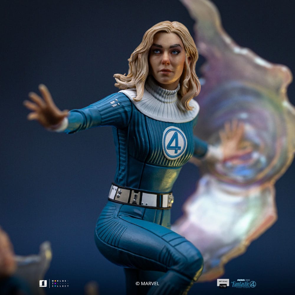 Fantastic Four Art Scale Statue 1/10 Invisible Woman and Franklin 28 cm