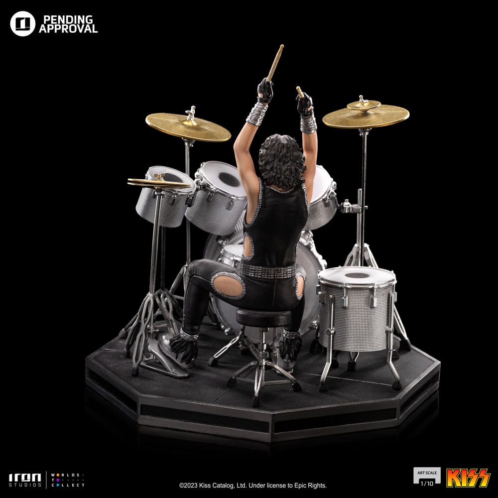 Kiss Art Scale Statue 1/10 Peter Criss Limited Edition 22 cm