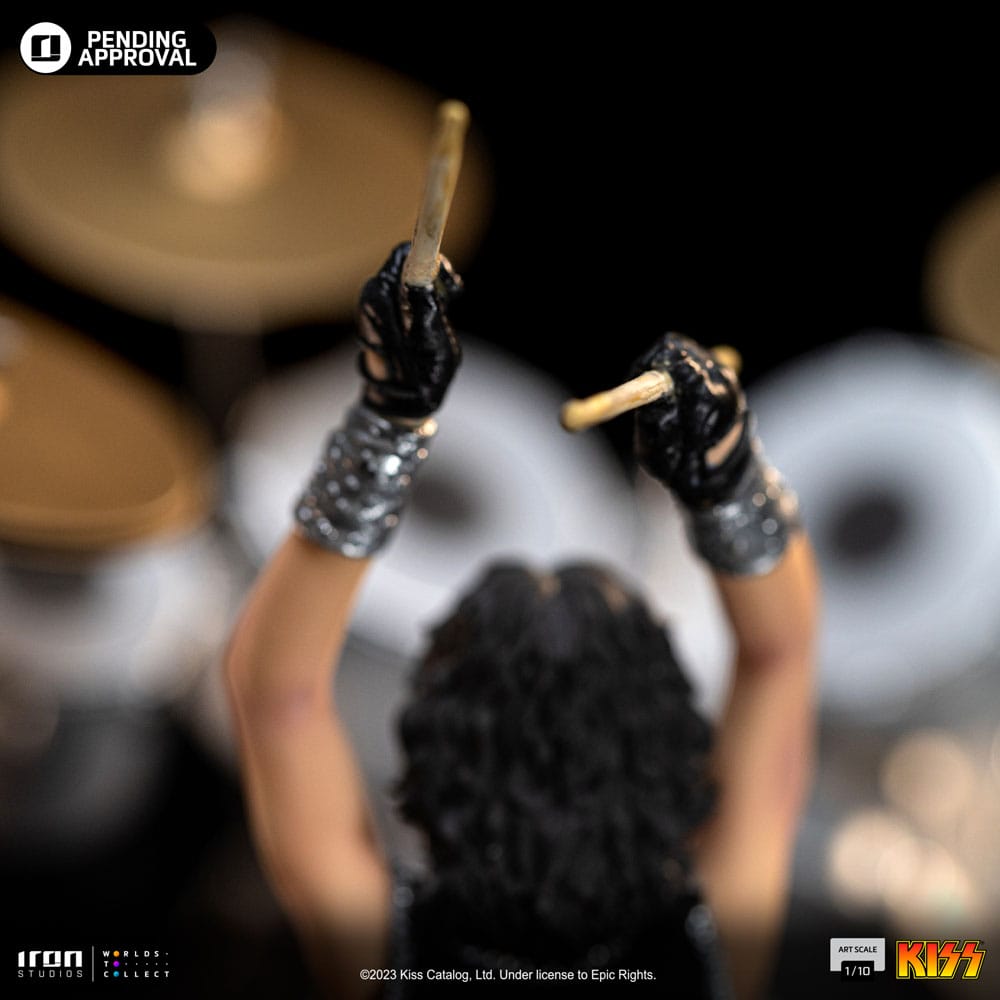 Kiss Art Scale Statue 1/10 Peter Criss Limited Edition 22 cm