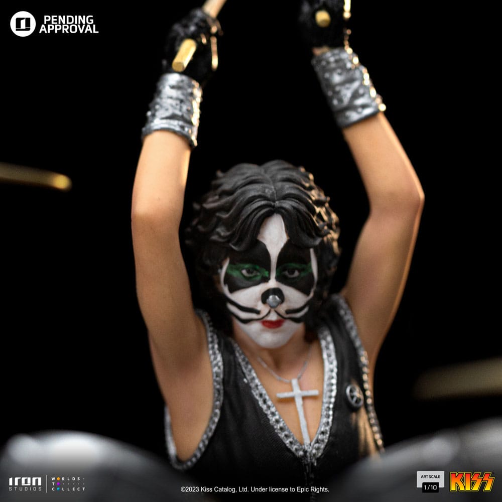 Kiss Art Scale Statue 1/10 Peter Criss Limited Edition 22 cm