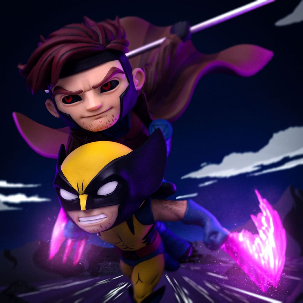 X-Men 97 Mini Co. PVC Figure Gambit e Wolverine 23 cm