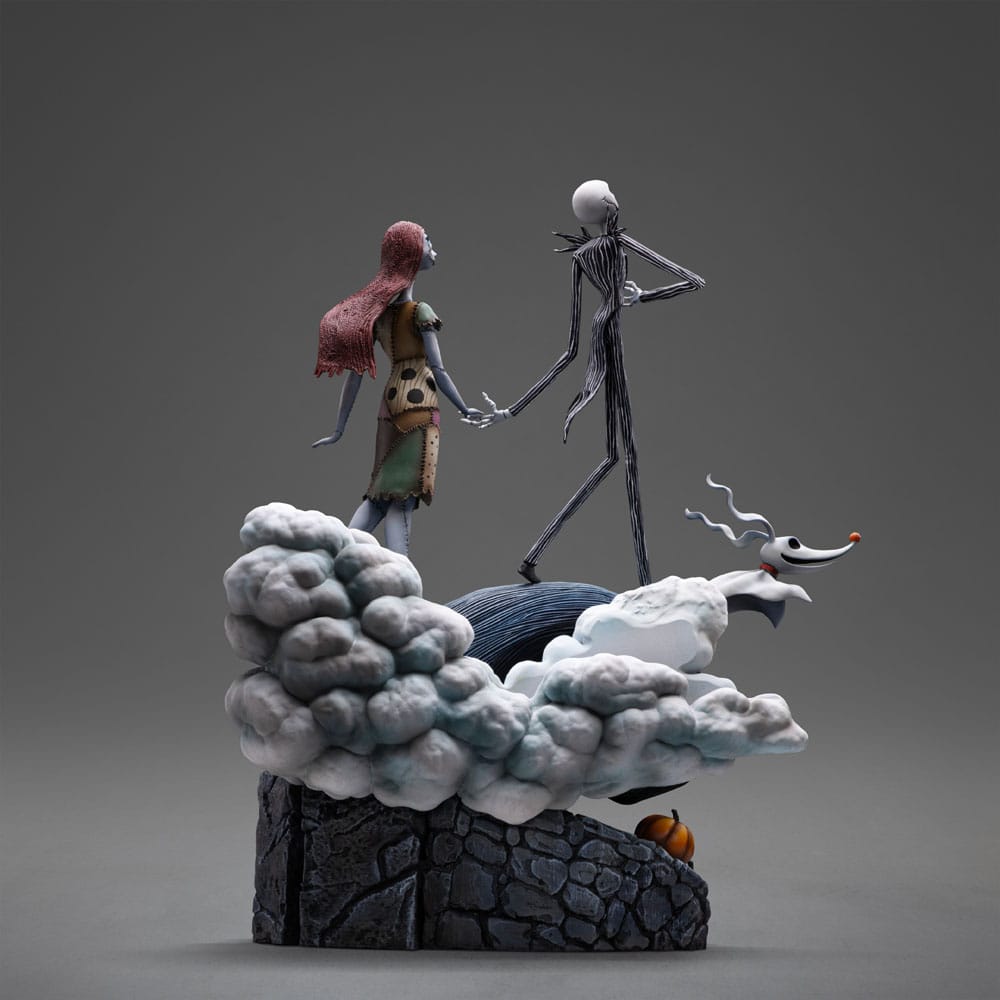 Nightmare Before Christmas Deluxe Art Scale Statue 1/10 Jack and Sally 39cm