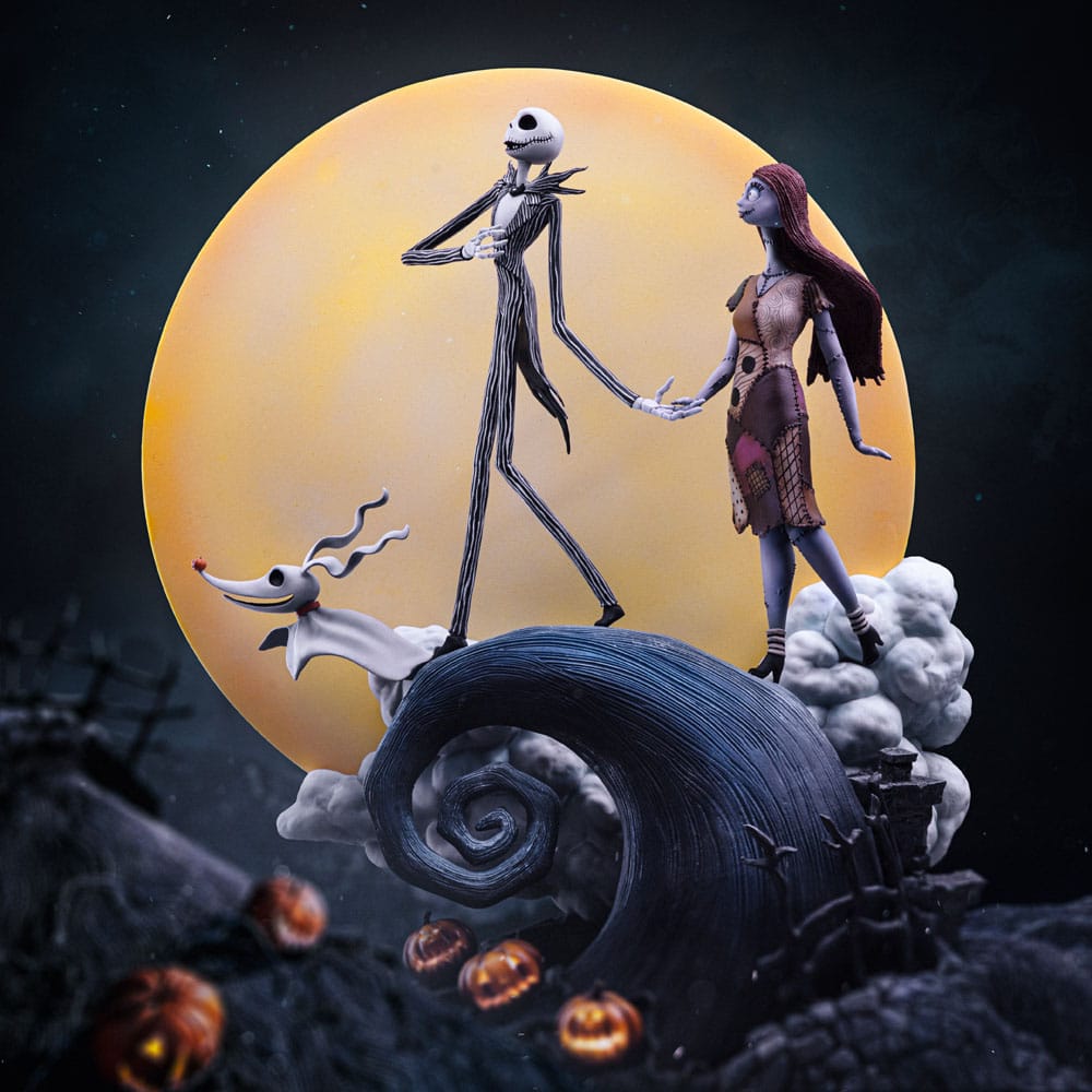 Nightmare Before Christmas Deluxe Art Scale Statue 1/10 Jack and Sally 39cm