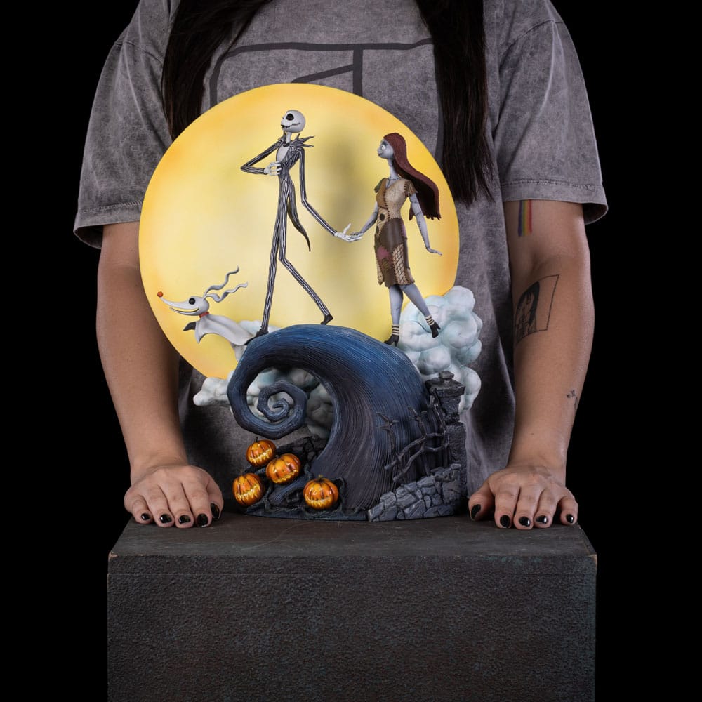 Nightmare Before Christmas Deluxe Art Scale Statue 1/10 Jack and Sally 39cm