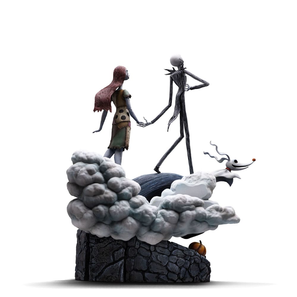 Nightmare Before Christmas Deluxe Art Scale Statue 1/10 Jack and Sally 39cm