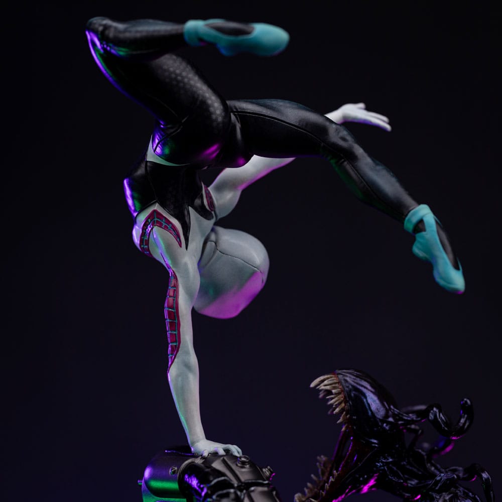 Spider-Man vs Villains Art Scale Statue 1/10 Ghost Spider Diorama  34 cm