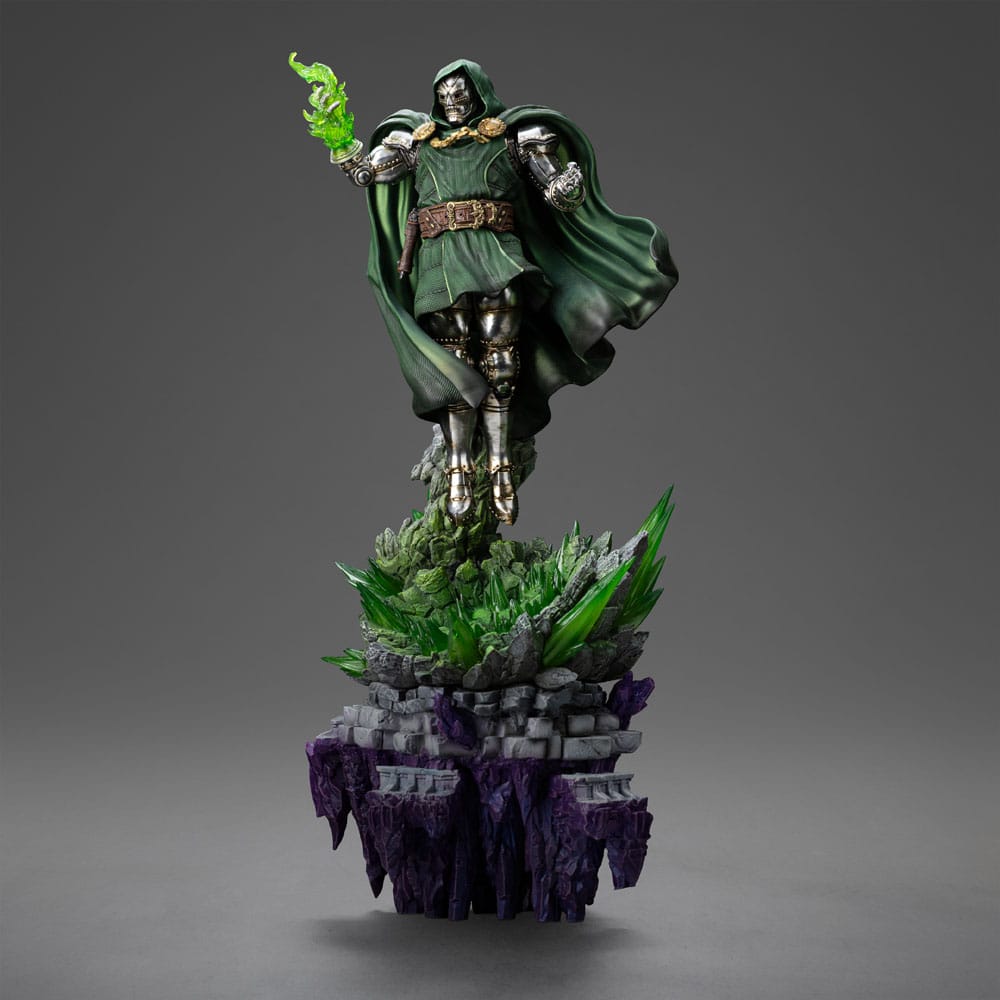 Statua Diorama Marvel Legends The Infinity Gauntlet 1/10 Doctor Doom Deluxe Edition 42 cm