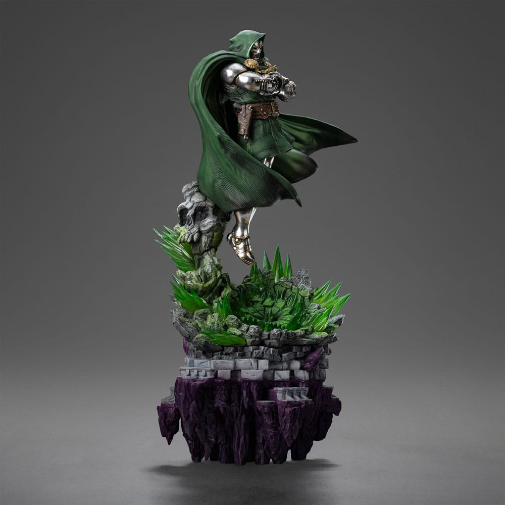 Statua Diorama Marvel Legends The Infinity Gauntlet 1/10 Doctor Doom Deluxe Edition 42 cm