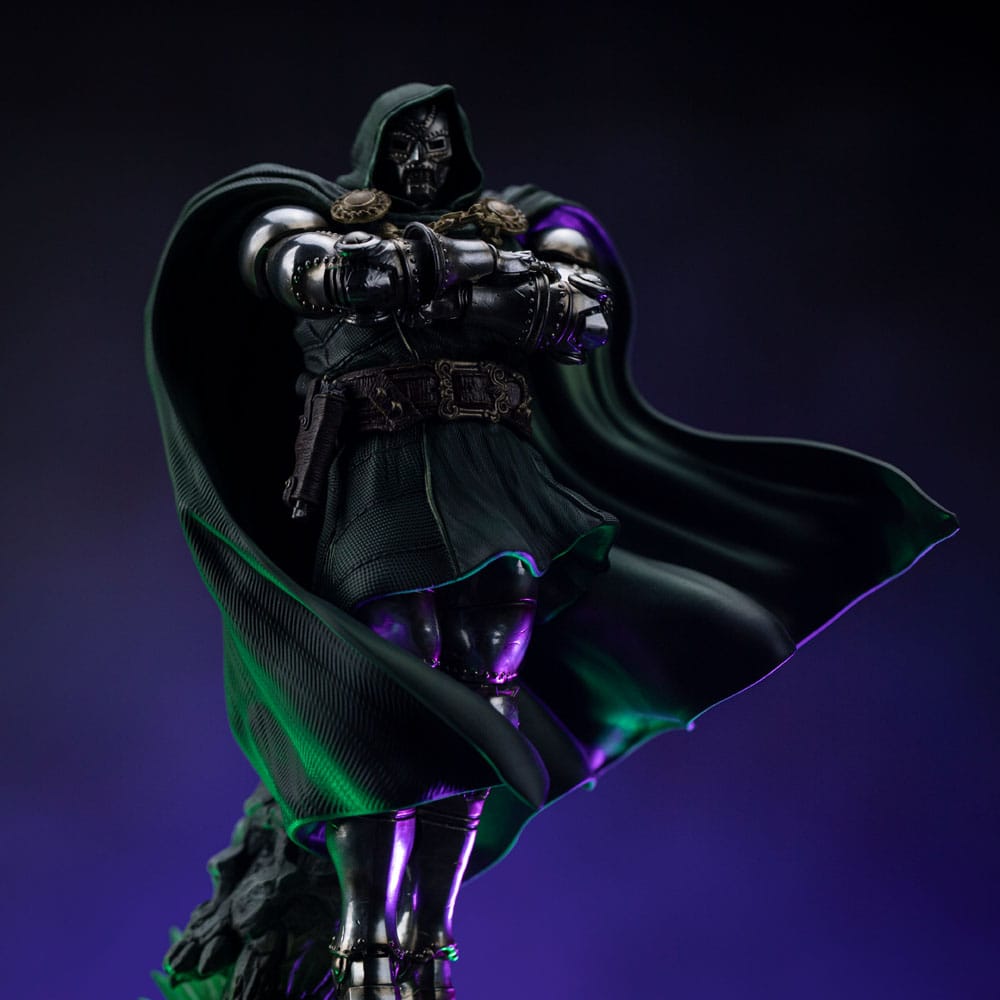 Statua Diorama Marvel Legends The Infinity Gauntlet 1/10 Doctor Doom Deluxe Edition 42 cm