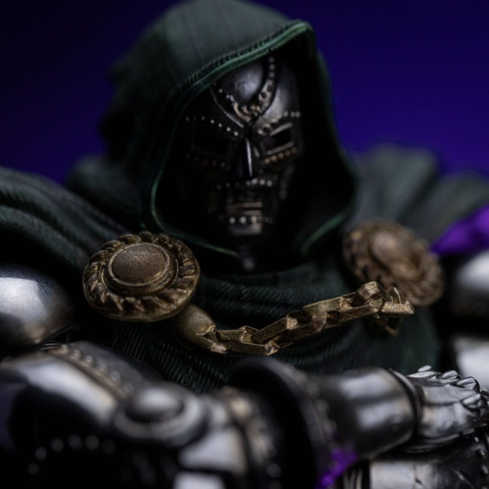 Statua Diorama Marvel Legends The Infinity Gauntlet 1/10 Doctor Doom Deluxe Edition 42 cm