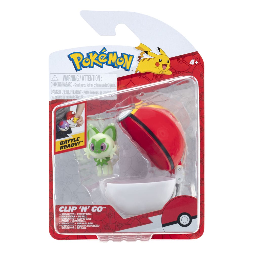 Pokémon Clip'n'Go Poké Balls Sprigatito & Repeat Ball