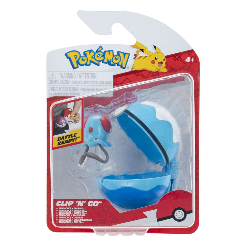 Pokémon Clip'n'Go Poké Balls Tentacool & Dive Ball