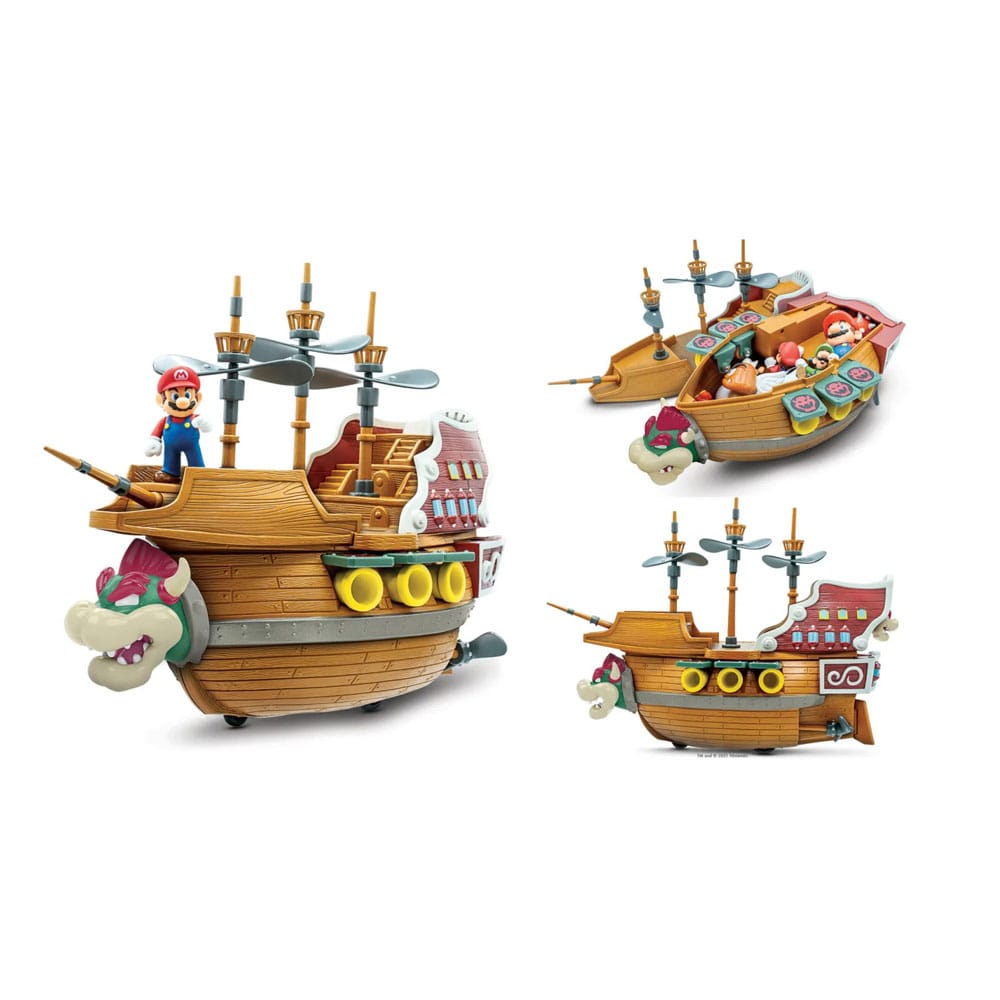 Mondo di Nintendo Super Mario Playset Bowser's Airship Deluxe
