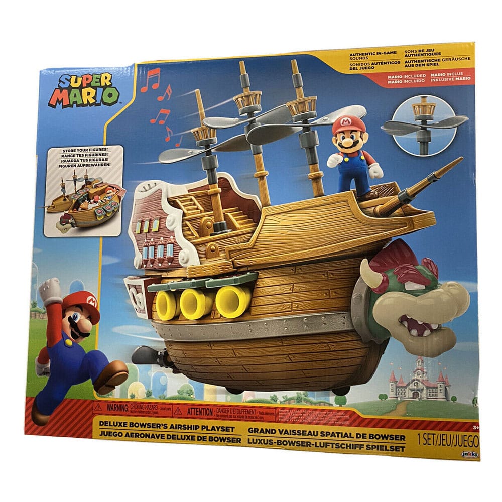 Mondo di Nintendo Super Mario Playset Bowser's Airship Deluxe