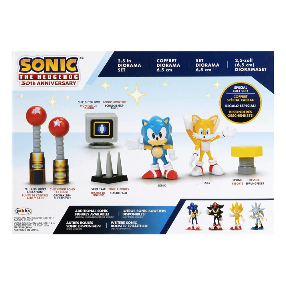 Sonic - Il Riccio Diorama Playset 30° Anniversario 6 cm