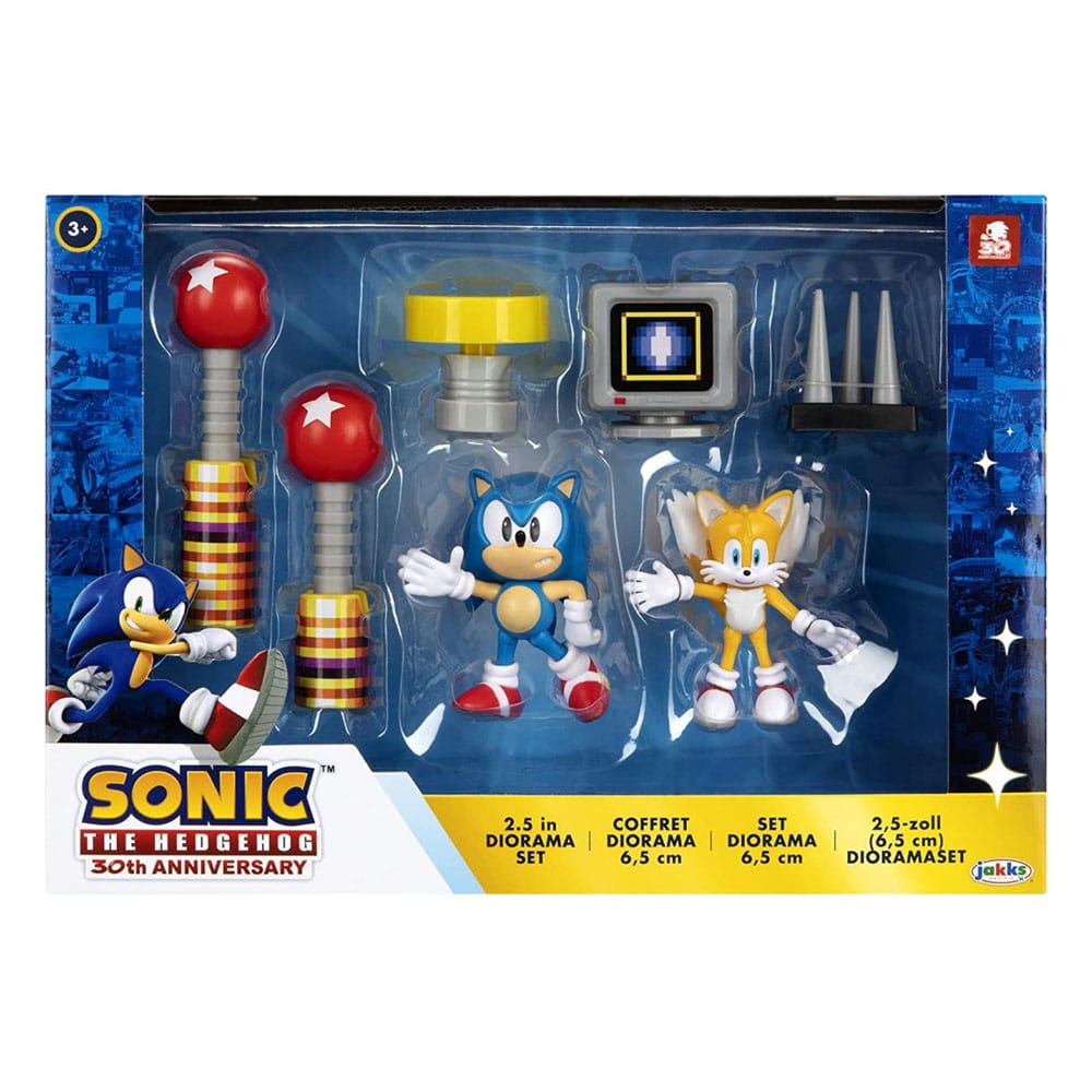 Sonic - Il Riccio Diorama Playset 30° Anniversario 6 cm