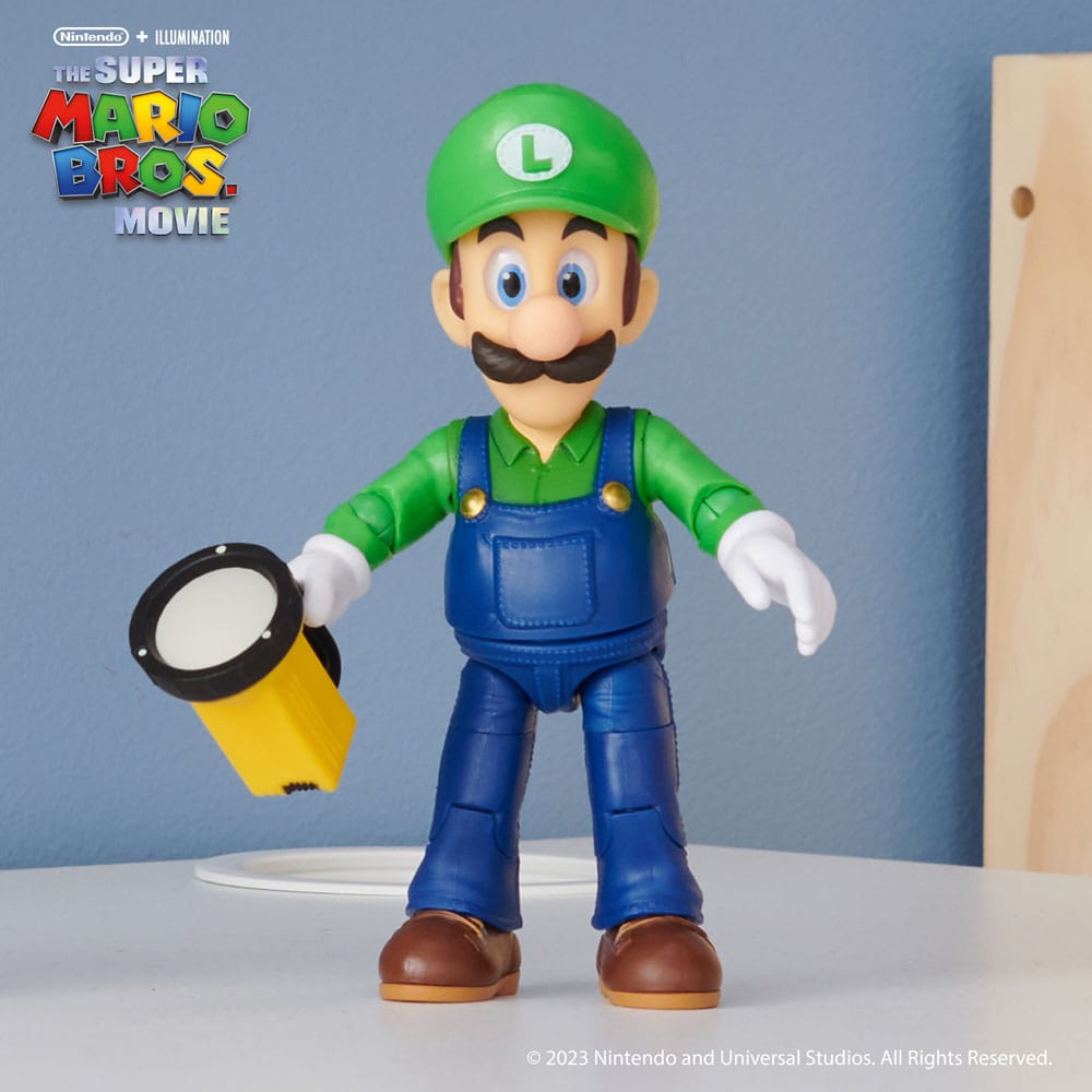 Action figure del film Super Mario Bros. Luigi 13 cm