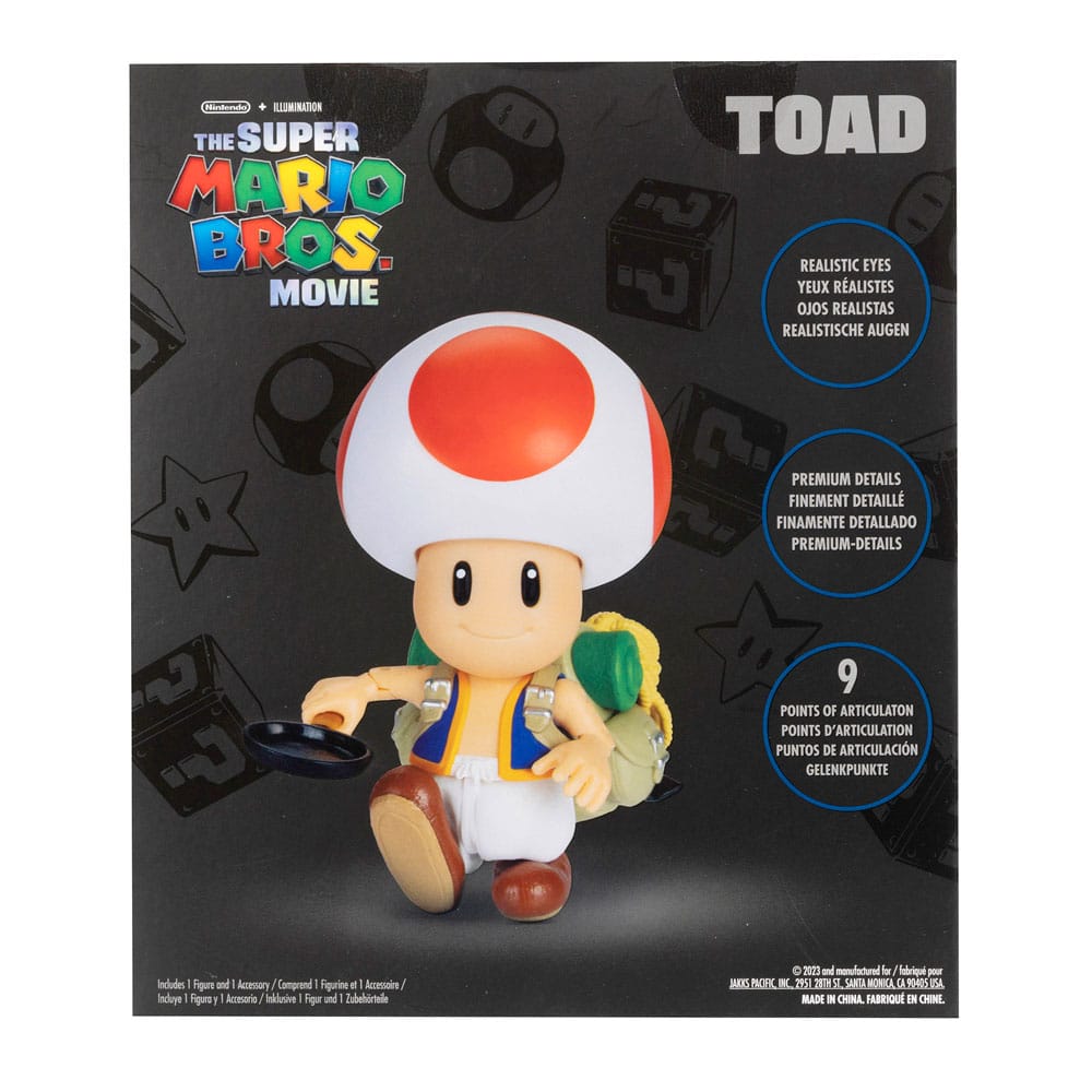 Super Mario Bros. Movie Action Figure Toad 13 cm