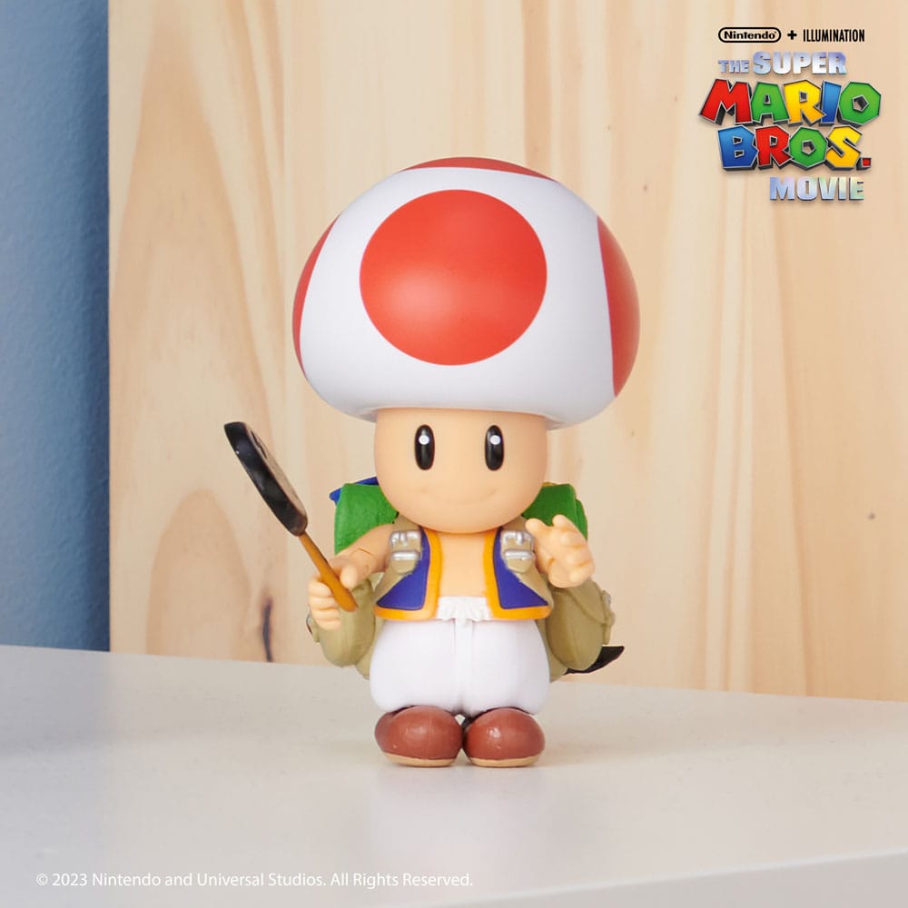 Action figure del film Super Mario Bros. Toad da 13 cm
