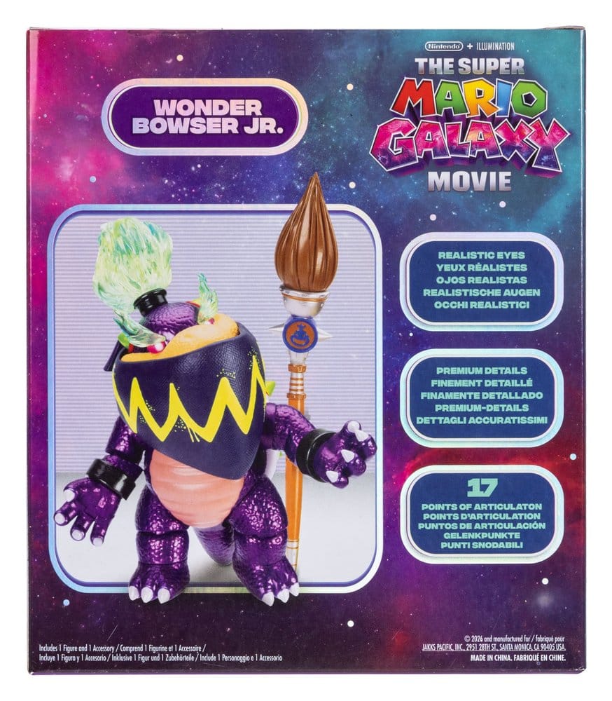 The Super Mario Galaxy Movie Action Figure Wonder Bowser Jr. 13 cm