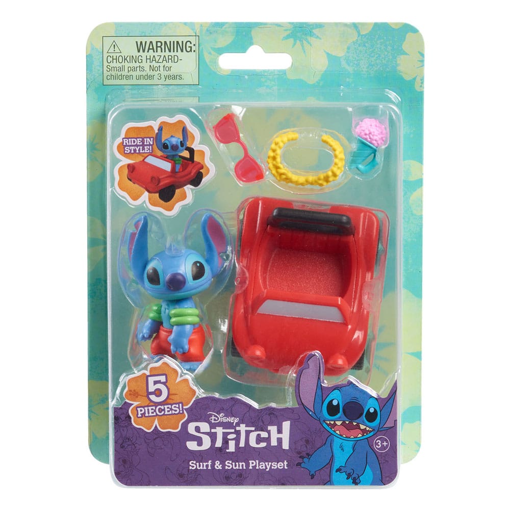 Lilo &amp; Stitch Mini Figure Playset Surf &amp; Sun Stitch 7 cm